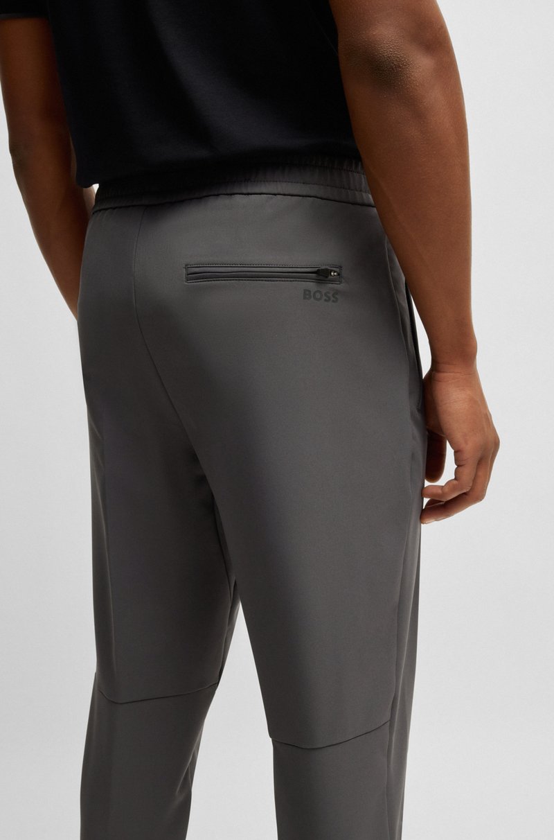 Hugo Boss Pantalones Tapered Fit De Tejido Elástico Repelente Al Agua