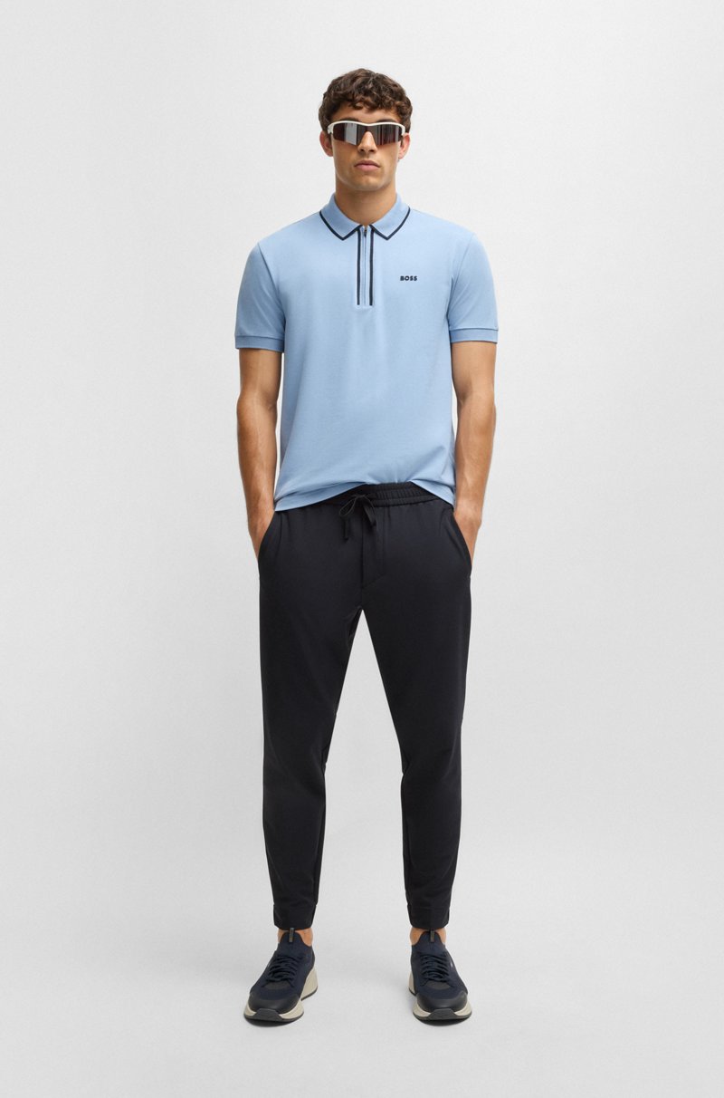 Hugo Boss Pantalones Tapered Fit De Tejido Elástico Repelente Al Agua