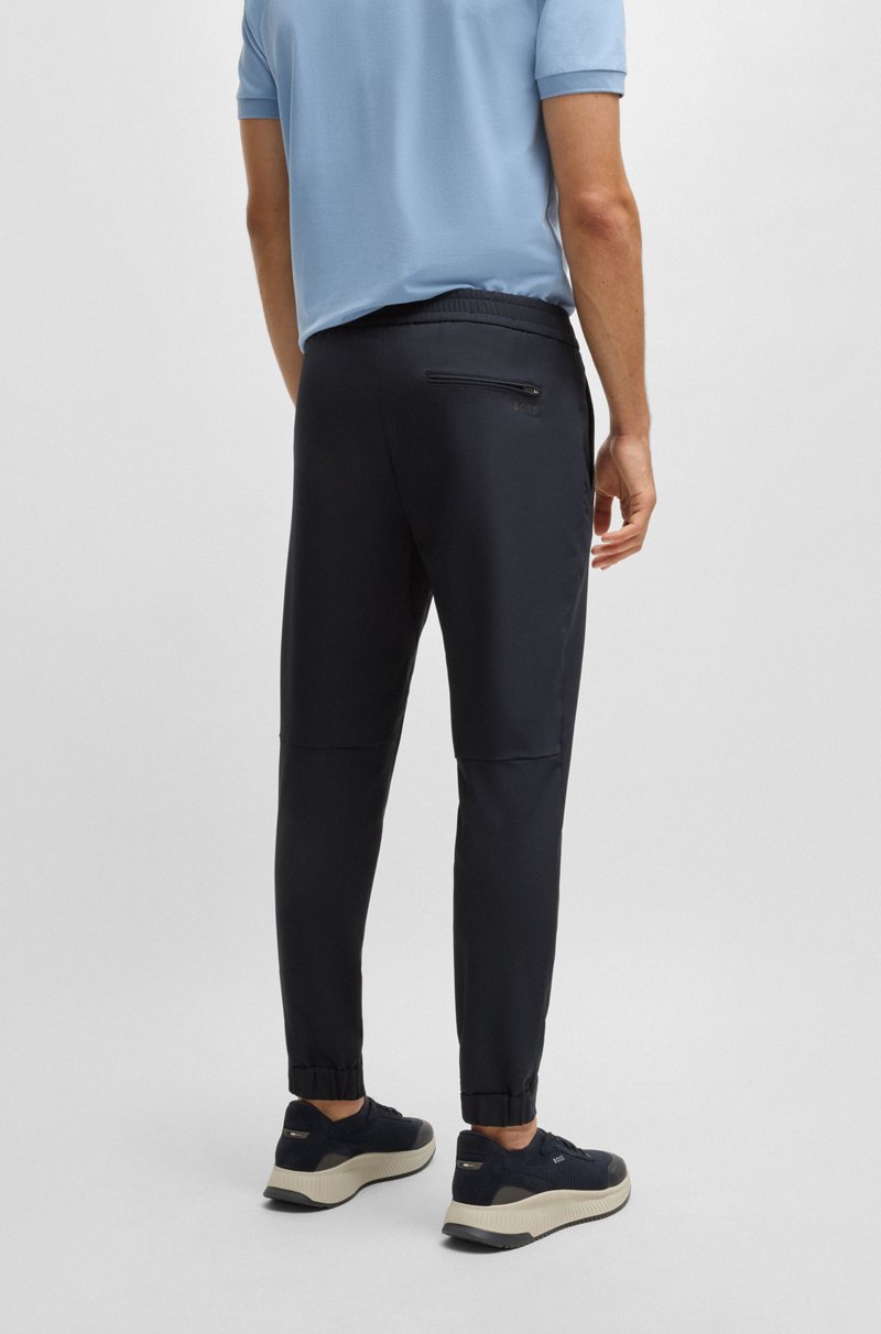 Hugo Boss Pantalones Tapered Fit De Tejido Elástico Repelente Al Agua