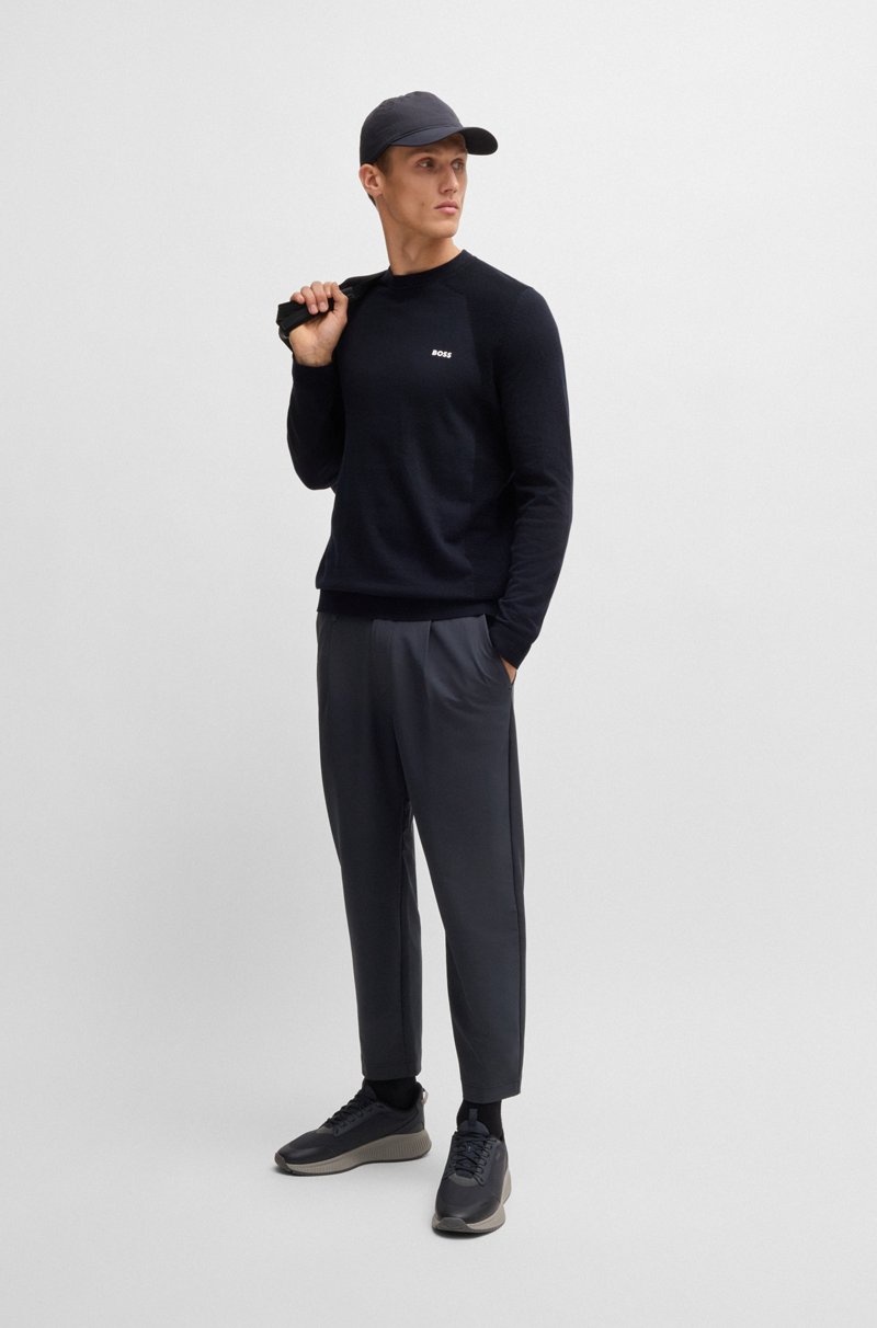 Hugo Boss Pantalones Tapered Fit De Tejido Elástico Repelente Al Agua