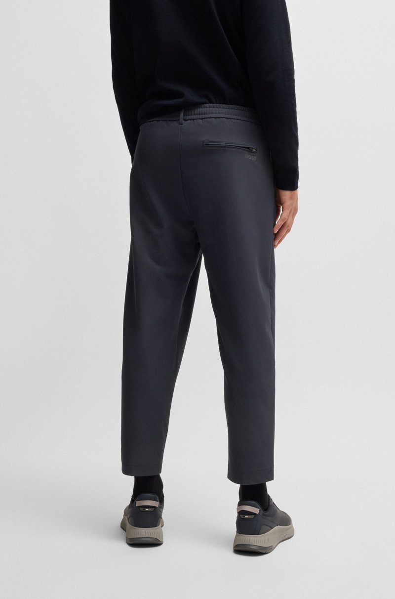 Hugo Boss Pantalones Tapered Fit De Tejido Elástico Repelente Al Agua