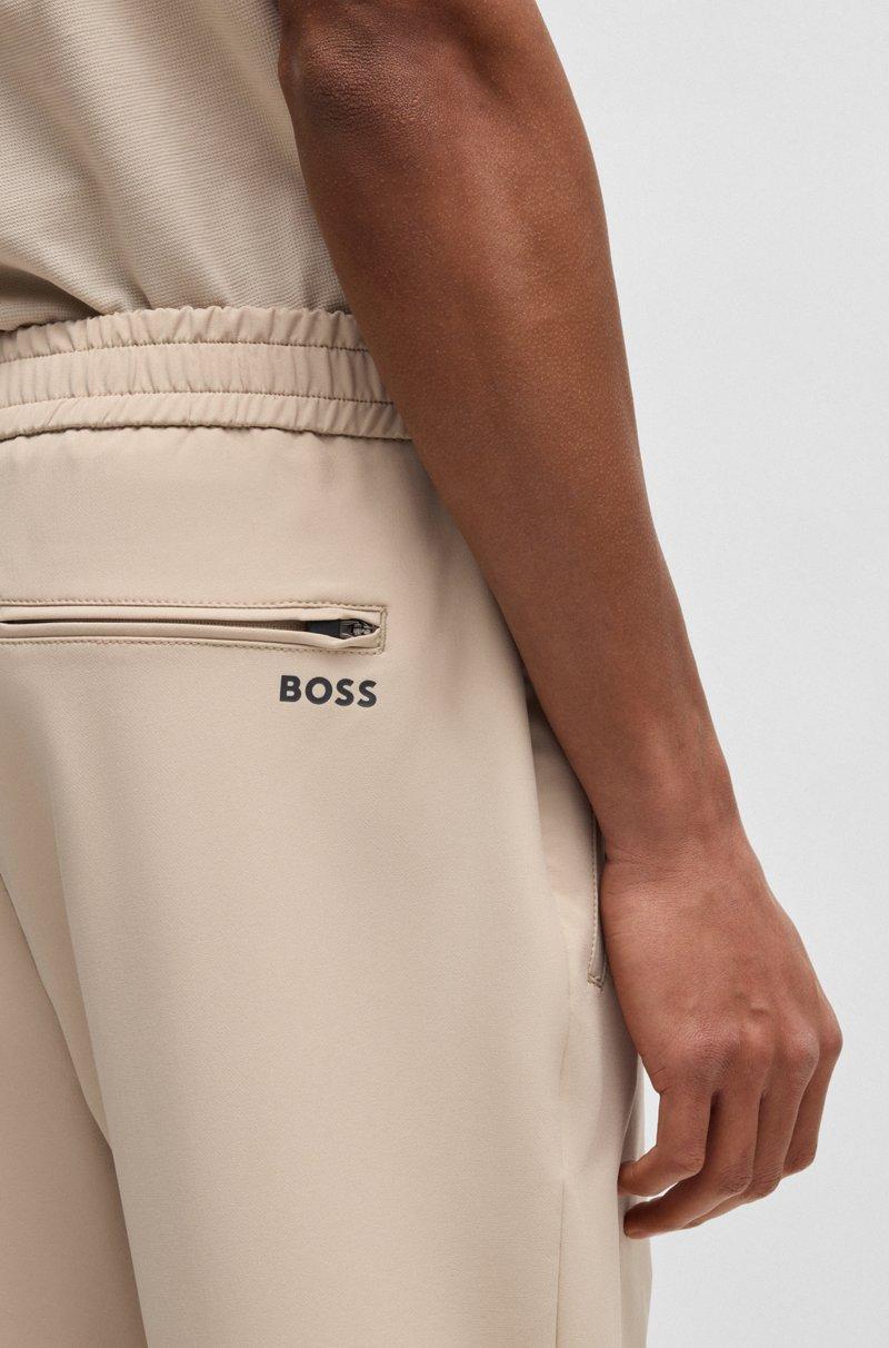 Hugo Boss Pantalones Tapered Fit De Tejido Elástico Repelente Al Agua