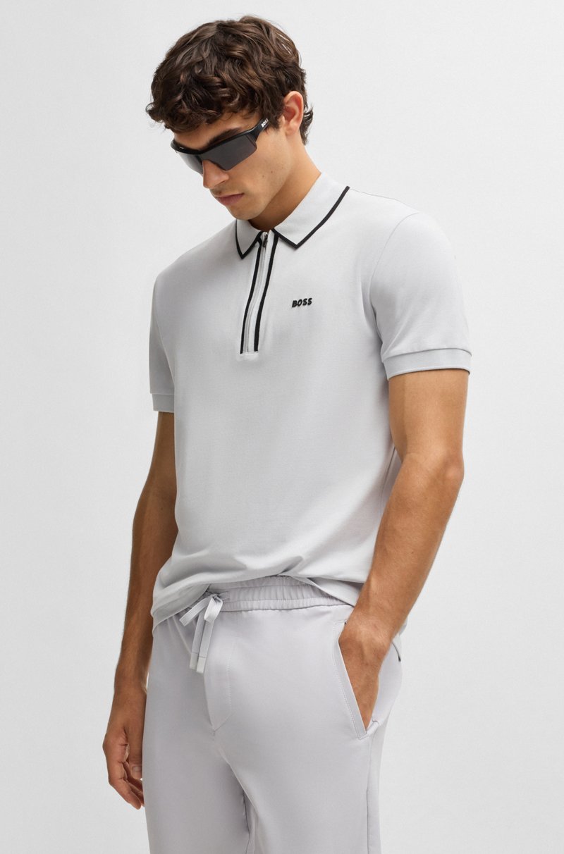 Hugo Boss Pantalones Tapered Fit De Tejido Elástico Repelente Al Agua