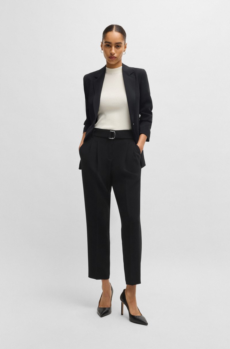 Hugo Boss Pantalones Tobilleros Regular Fit En Crepé Resistente A Las Arrugas