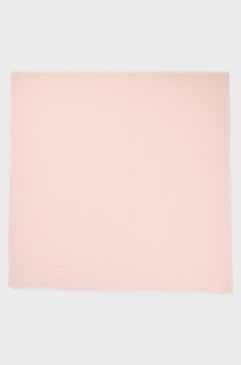 Hugo Boss Pañuelo con monogramas en jacquard de modal y lana