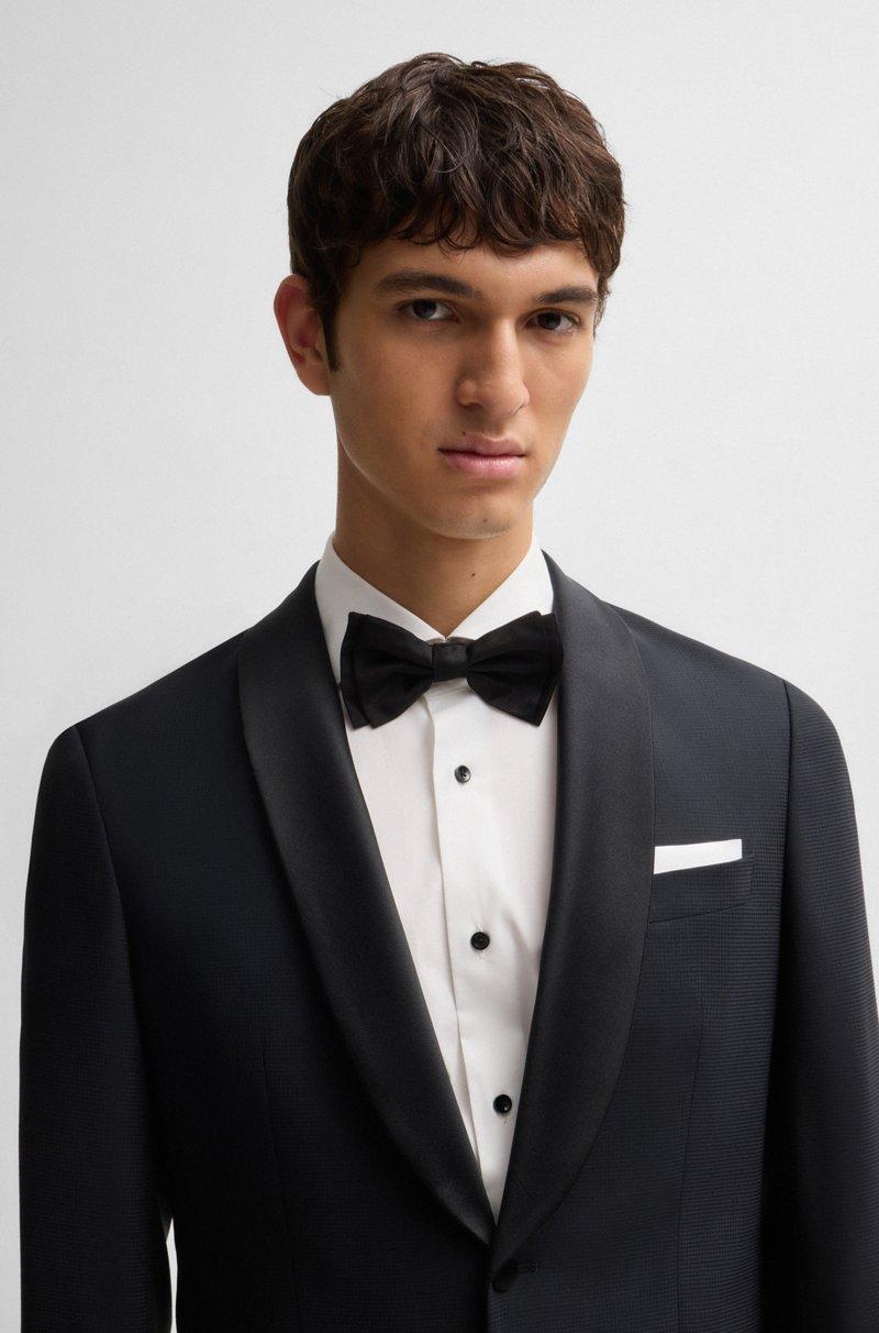 Hugo Boss Pañuelo De Bolsillo De Fabricación Italiana En Algodón Fácil De Planchar