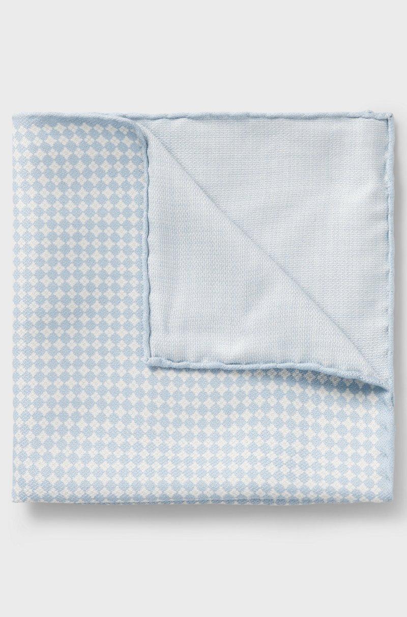 Hugo Boss Pañuelo de bolsillo de seda con estampado digital