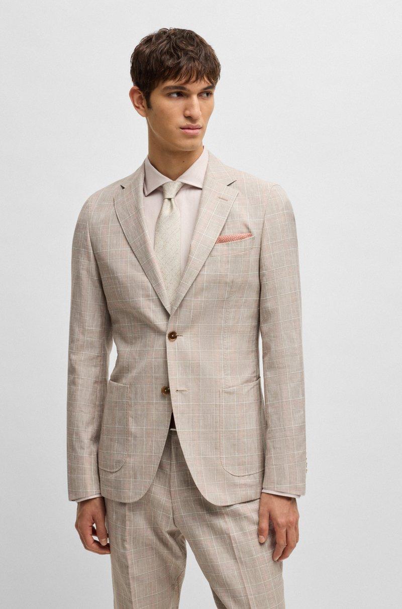 Hugo Boss Pañuelo De Bolsillo De Seda Con Estampado Digital