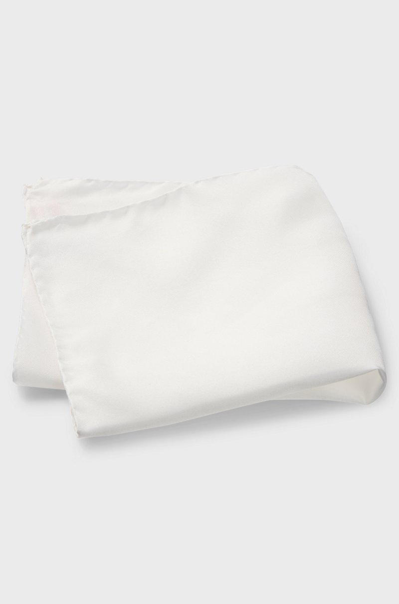 Hugo Boss Pañuelo De Bolsillo En Sarga De Seda Exclusiva