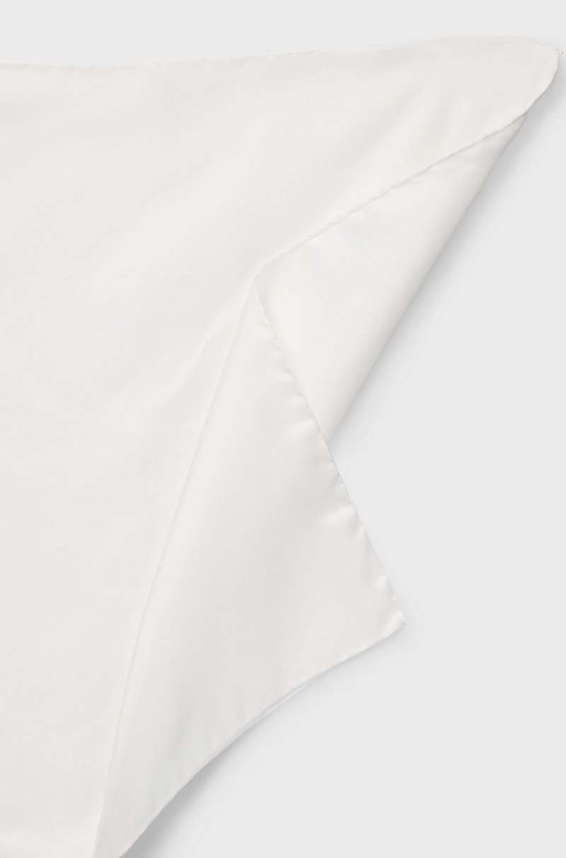 Hugo Boss Pañuelo De Bolsillo En Sarga De Seda Exclusiva