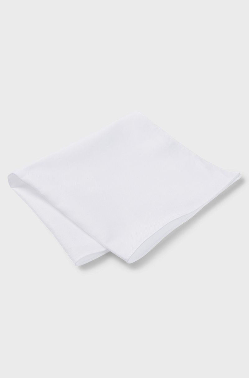 Hugo Boss Pañuelo De Bolsillo Liso De Algodón Y Lino