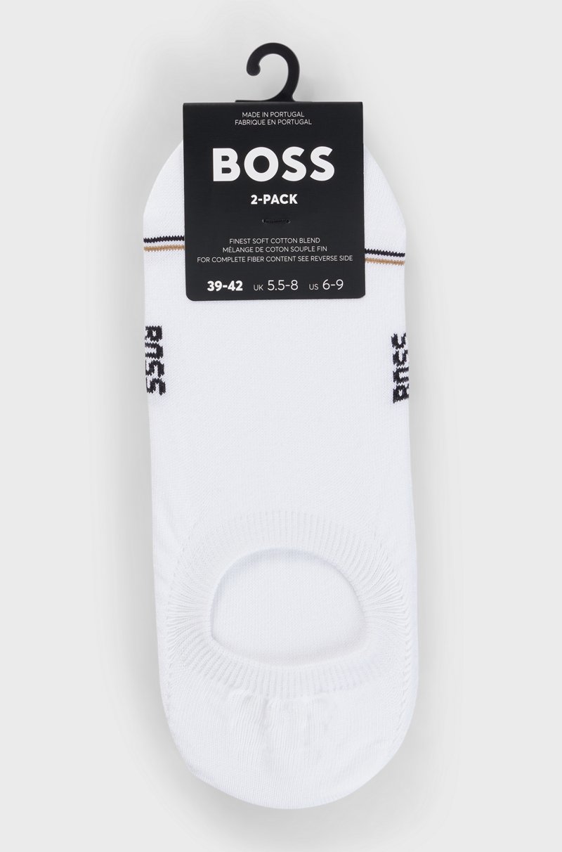 Hugo Boss Paquete De 2 Calcetines A La Altura Del Tobillo Con Detalles De La Marca