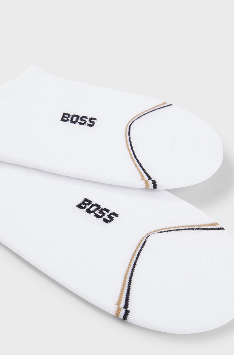 Hugo Boss Paquete De 2 Calcetines A La Altura Del Tobillo Con Detalles De La Marca