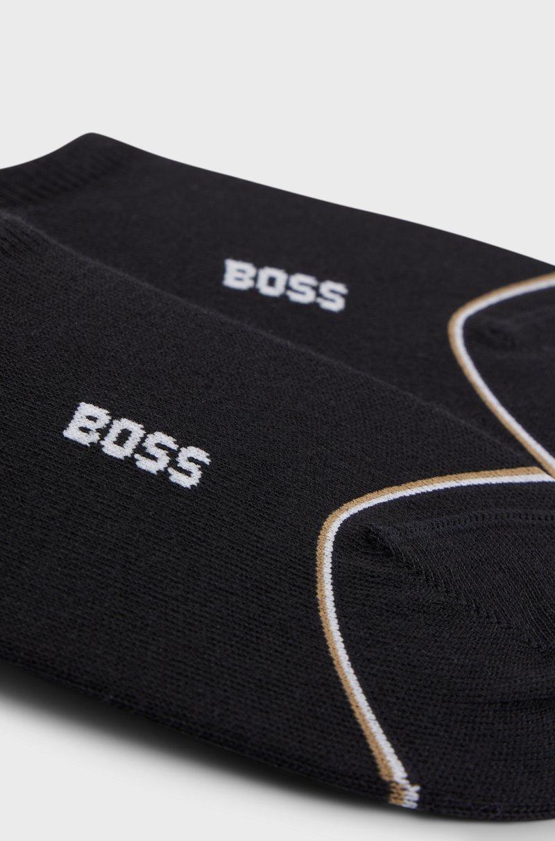 Hugo Boss Paquete De 2 Calcetines A La Altura Del Tobillo Con Detalles De La Marca