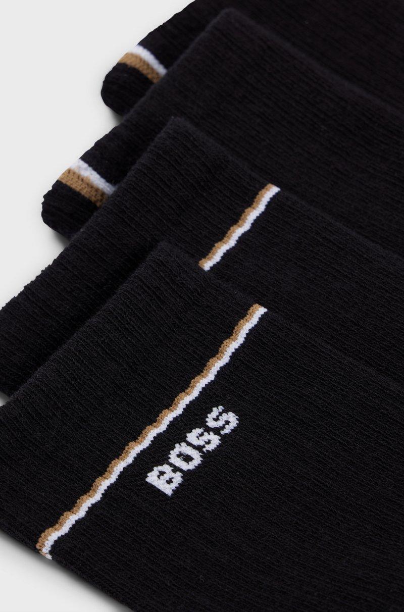 Hugo Boss Paquete De 2 Pares De Calcetines Cortos Con Detalles De Logos