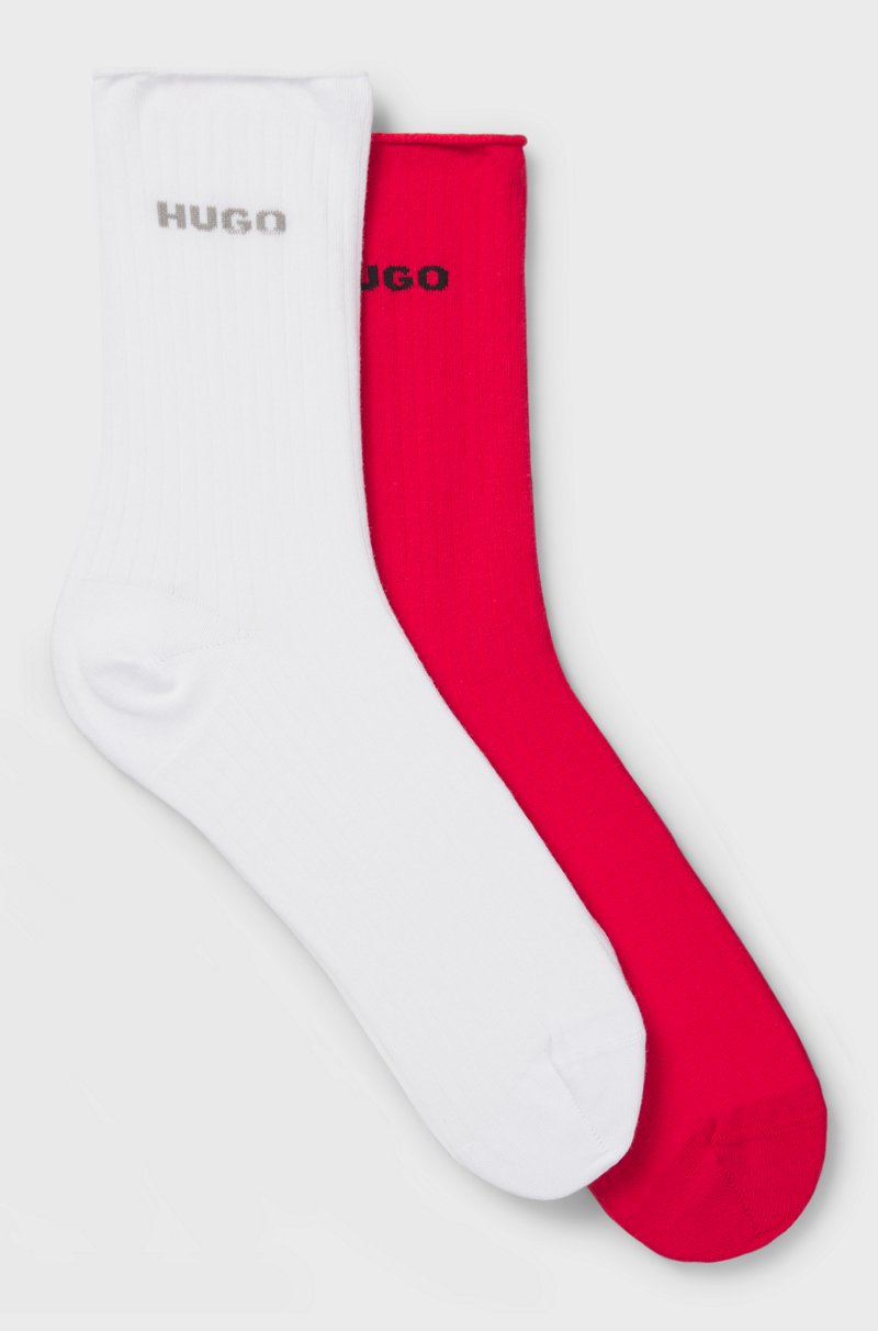 Hugo Boss Paquete de 2 pares de calcetines cortos con detalles de logo