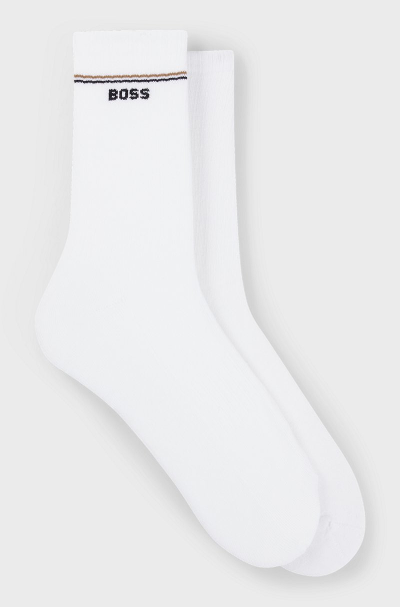Hugo Boss Paquete de 2 pares de calcetines cortos con detalles de logos