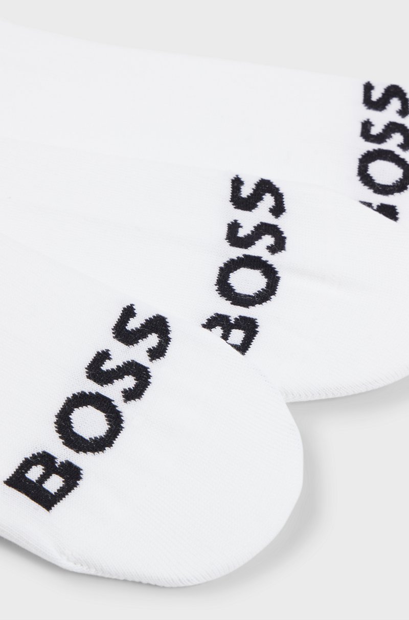 Hugo Boss Paquete De 3 Pares De Calcetines A La Altura Del Tobillo Con Logos En Contraste