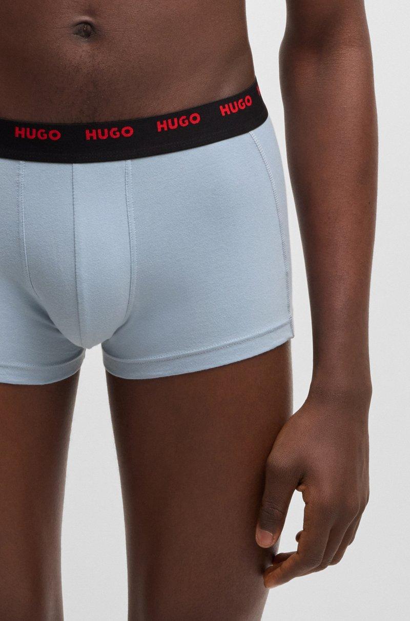 Hugo Boss Paquete De Cinco Calzoncillos De Algodón Elástico Con Logos En La Cintura
