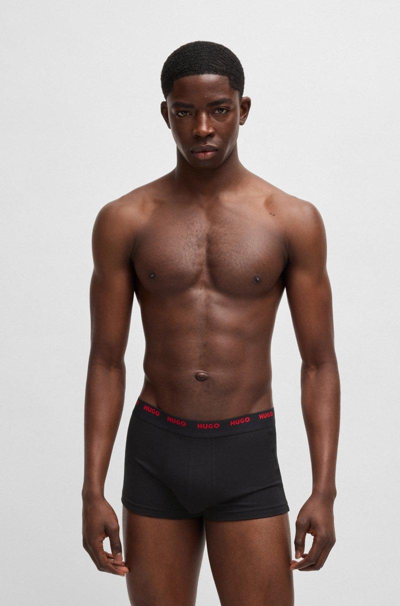 Hugo Boss Paquete De Cinco Calzoncillos De Algodón Elástico Con Logos En La Cintura