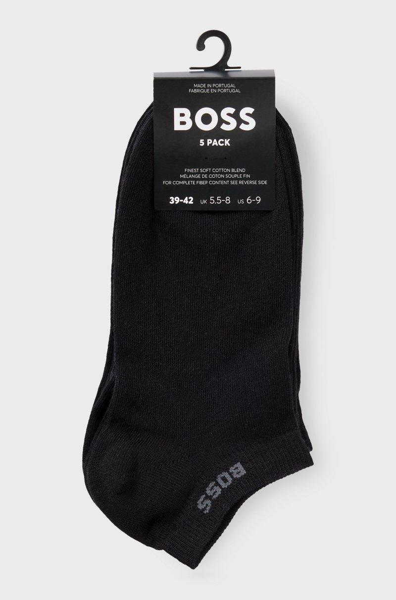 Hugo Boss Paquete De Cinco Pares De Calcetines A La Altura Del Tobillo Con Detalles De Logo