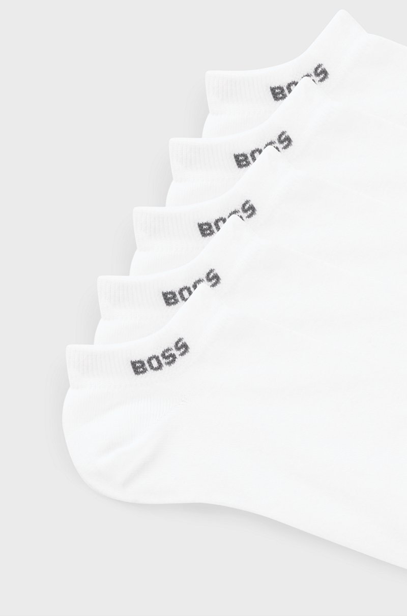 Hugo Boss Paquete De Cinco Pares De Calcetines A La Altura Del Tobillo Con Detalles De Logo