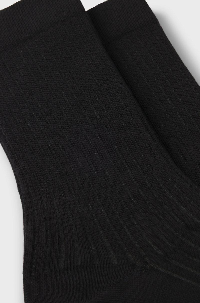 Hugo Boss Paquete De Dos Calcetines De Largo Estándar Con Estructura De Canalé