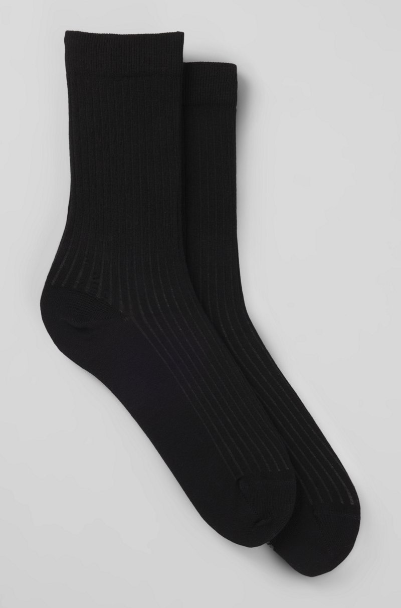 Hugo Boss Paquete de dos calcetines de largo estándar con estructura de canalé