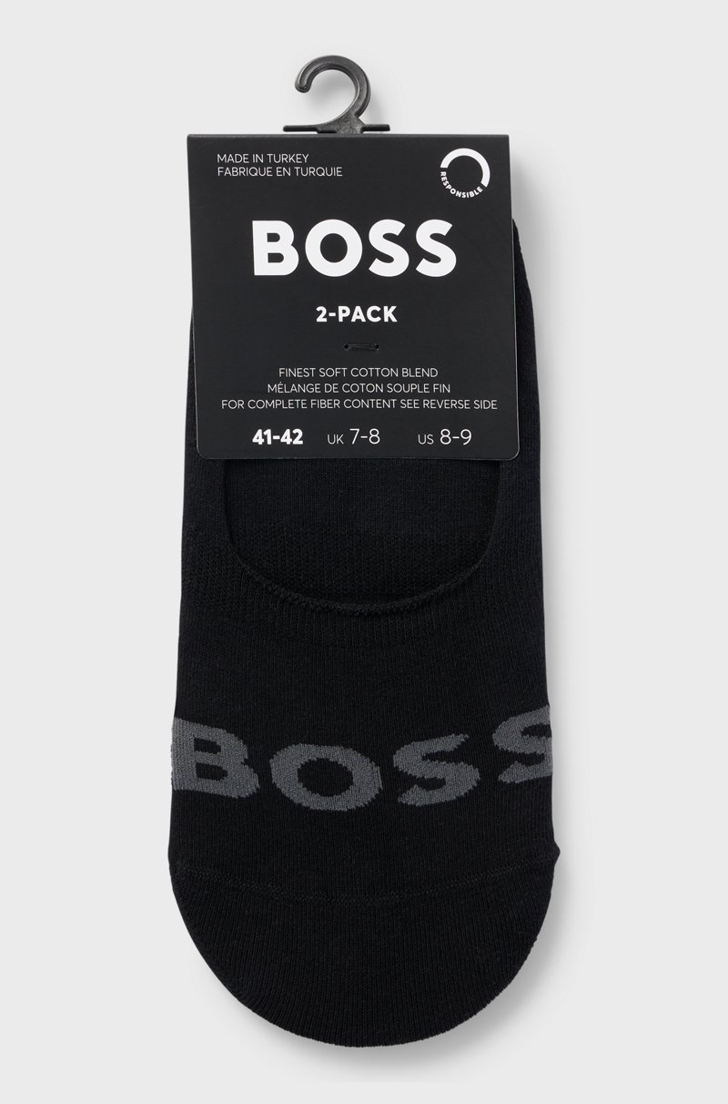 Hugo Boss Paquete De Dos Calcetines Invisibles De Algodón