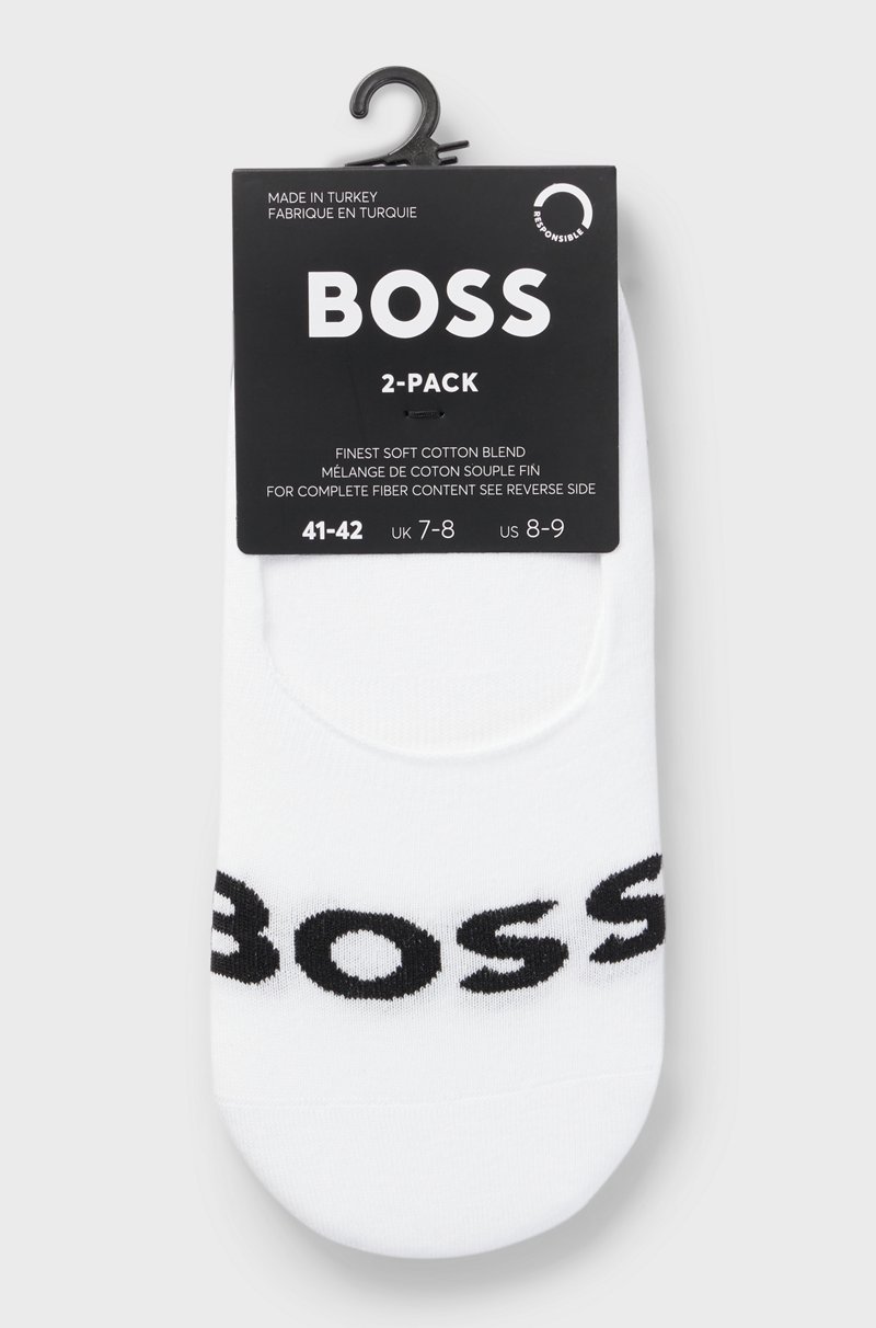 Hugo Boss Paquete De Dos Calcetines Invisibles De Algodón