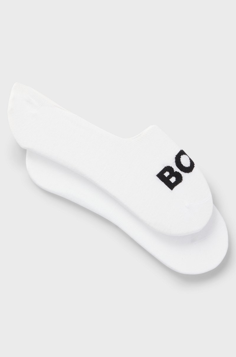 Hugo Boss Paquete de dos calcetines invisibles de algodón
