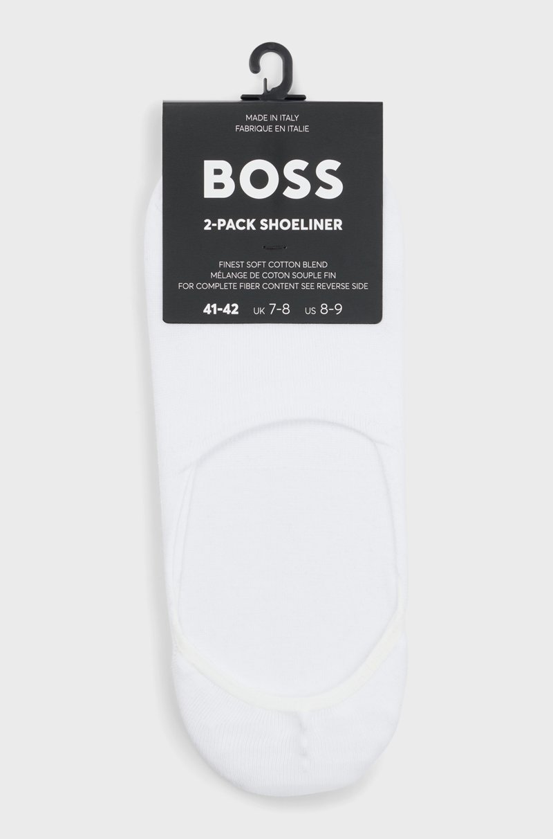 Hugo Boss Paquete De Dos Calcetines Invisibles En Mezcla De Algodón