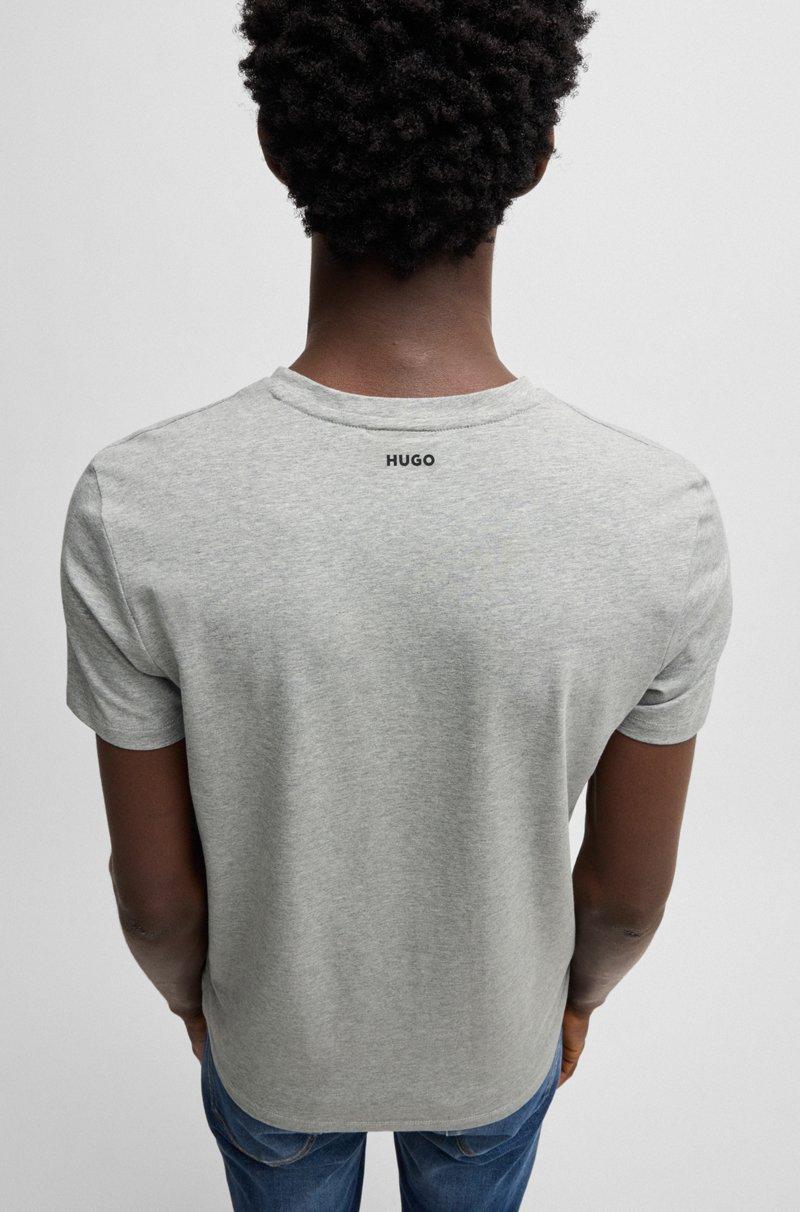 Hugo Boss Paquete De Dos Camisetas De Algodón Elástico Con Cuello En Pico