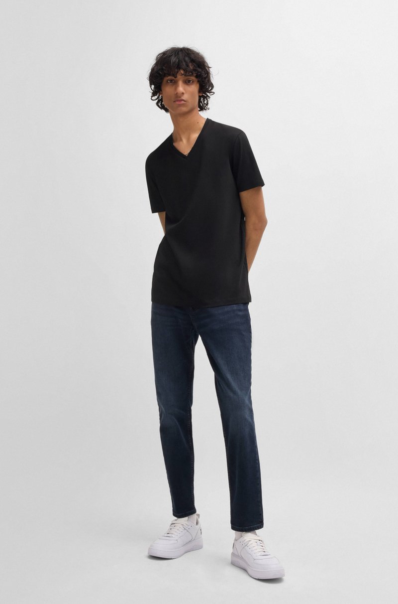 Hugo Boss Paquete De Dos Camisetas De Algodón Elástico Con Cuello En Pico