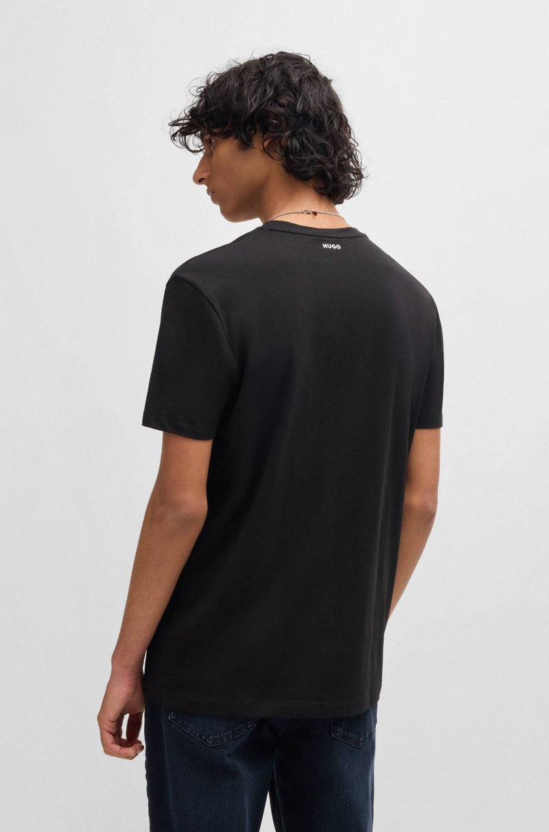 Hugo Boss Paquete De Dos Camisetas De Algodón Elástico Con Cuello En Pico