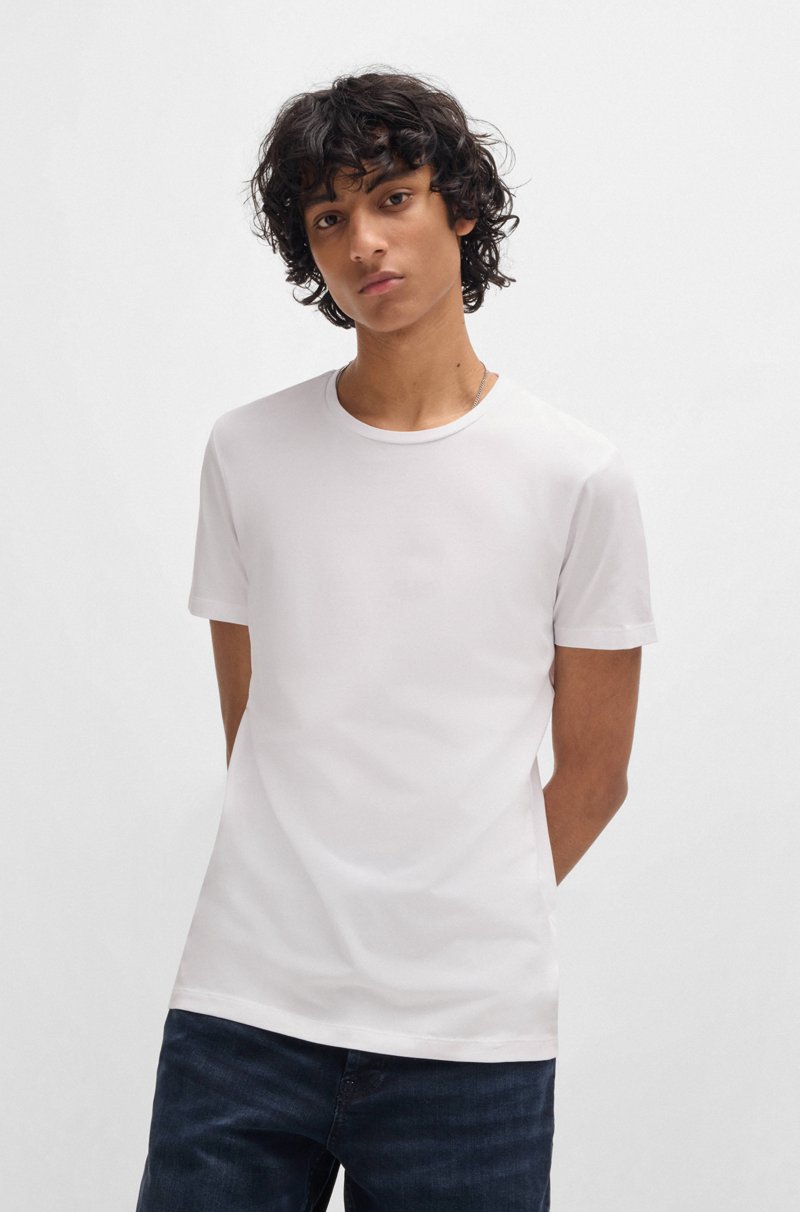 Hugo Boss Paquete De Dos Camisetas Slim Fit De Algodón Elástico