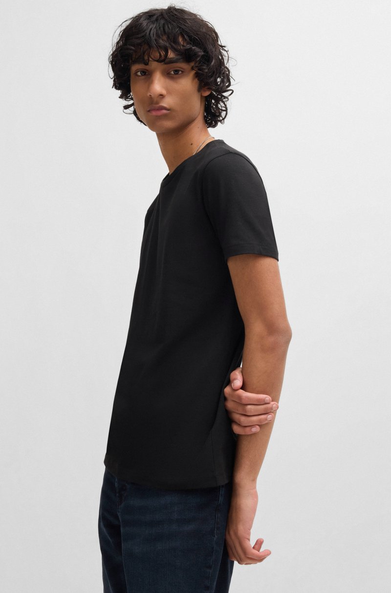 Hugo Boss Paquete De Dos Camisetas Slim Fit De Algodón Elástico