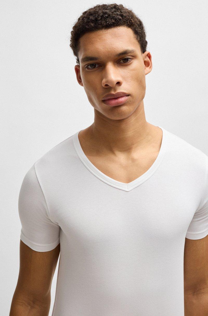 Hugo Boss Paquete De Dos Camisetas Slim Fit De Algodón Elástico