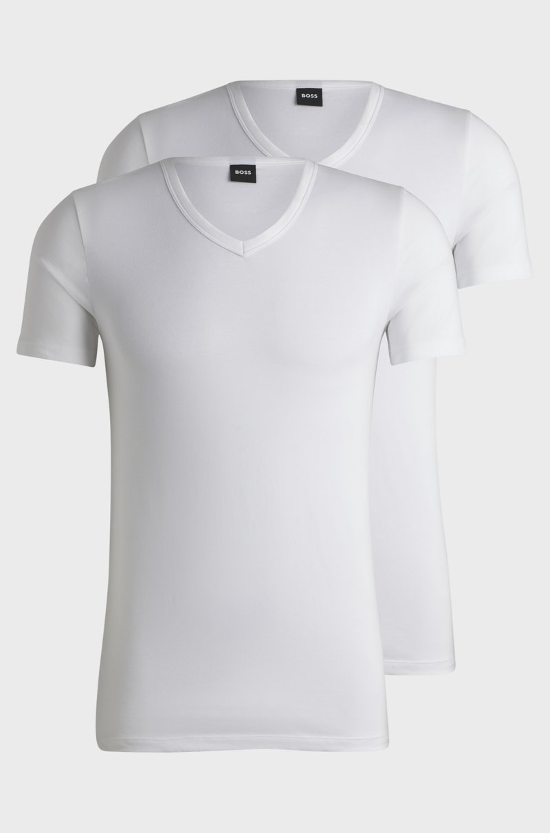 Hugo Boss Paquete de dos camisetas slim fit de algodón elástico