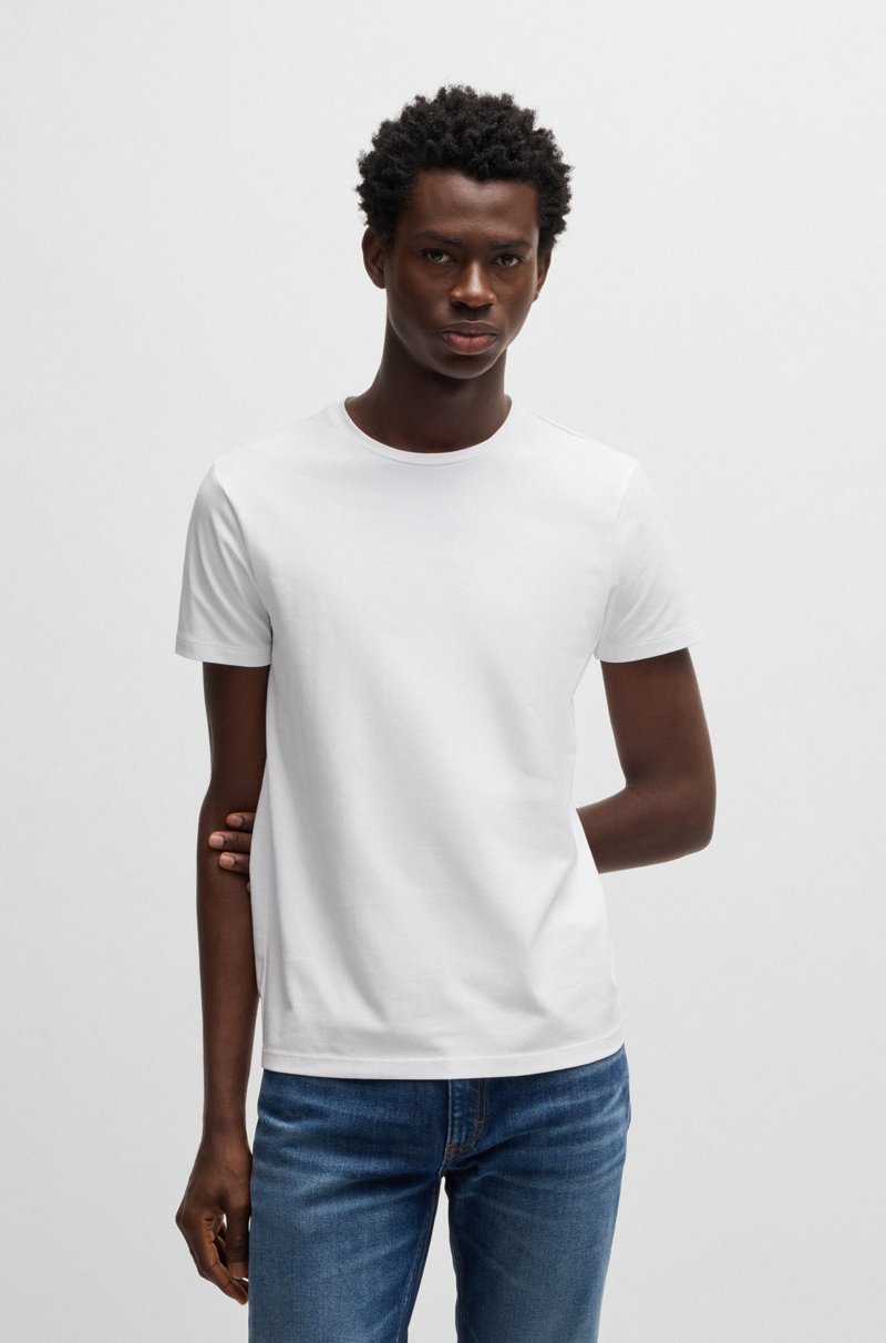 Hugo Boss Paquete De Dos Camisetas Slim Fit De Algodón Elástico