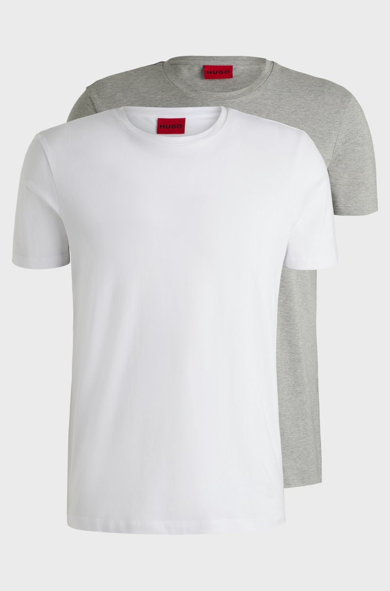 Hugo Boss Paquete de dos camisetas slim fit de algodón elástico
