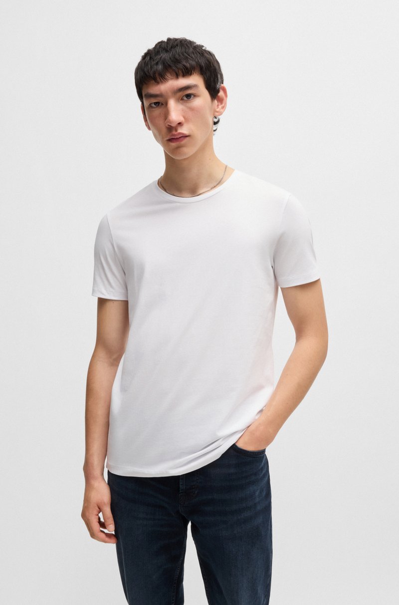 Hugo Boss Paquete De Dos Camisetas Slim Fit De Algodón Elástico