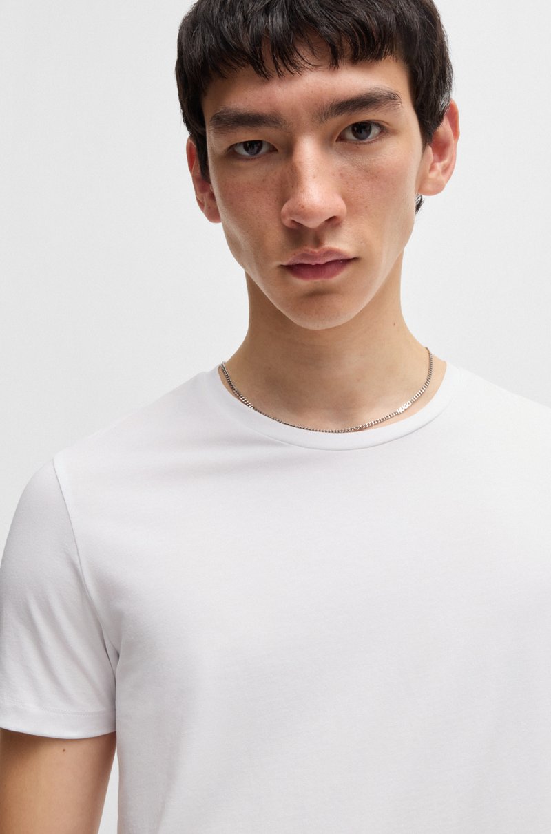 Hugo Boss Paquete De Dos Camisetas Slim Fit De Algodón Elástico