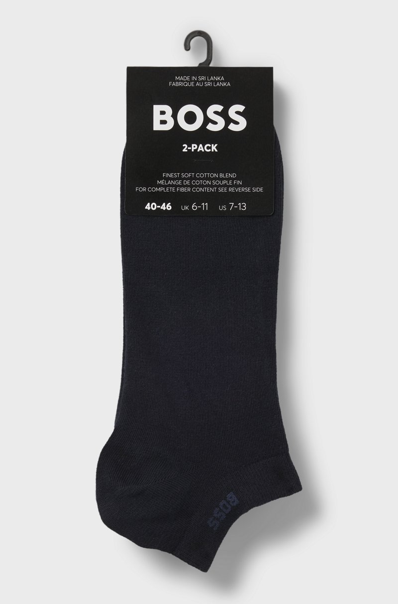 Hugo Boss Paquete De Dos Pares De Calcetines A La Altura Del Tobillo De Tejido Elástico