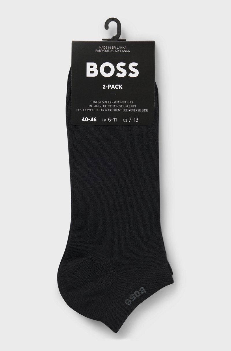 Hugo Boss Paquete De Dos Pares De Calcetines A La Altura Del Tobillo De Tejido Elástico
