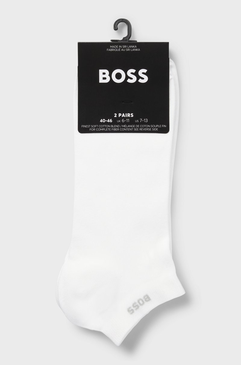 Hugo Boss Paquete De Dos Pares De Calcetines A La Altura Del Tobillo De Tejido Elástico