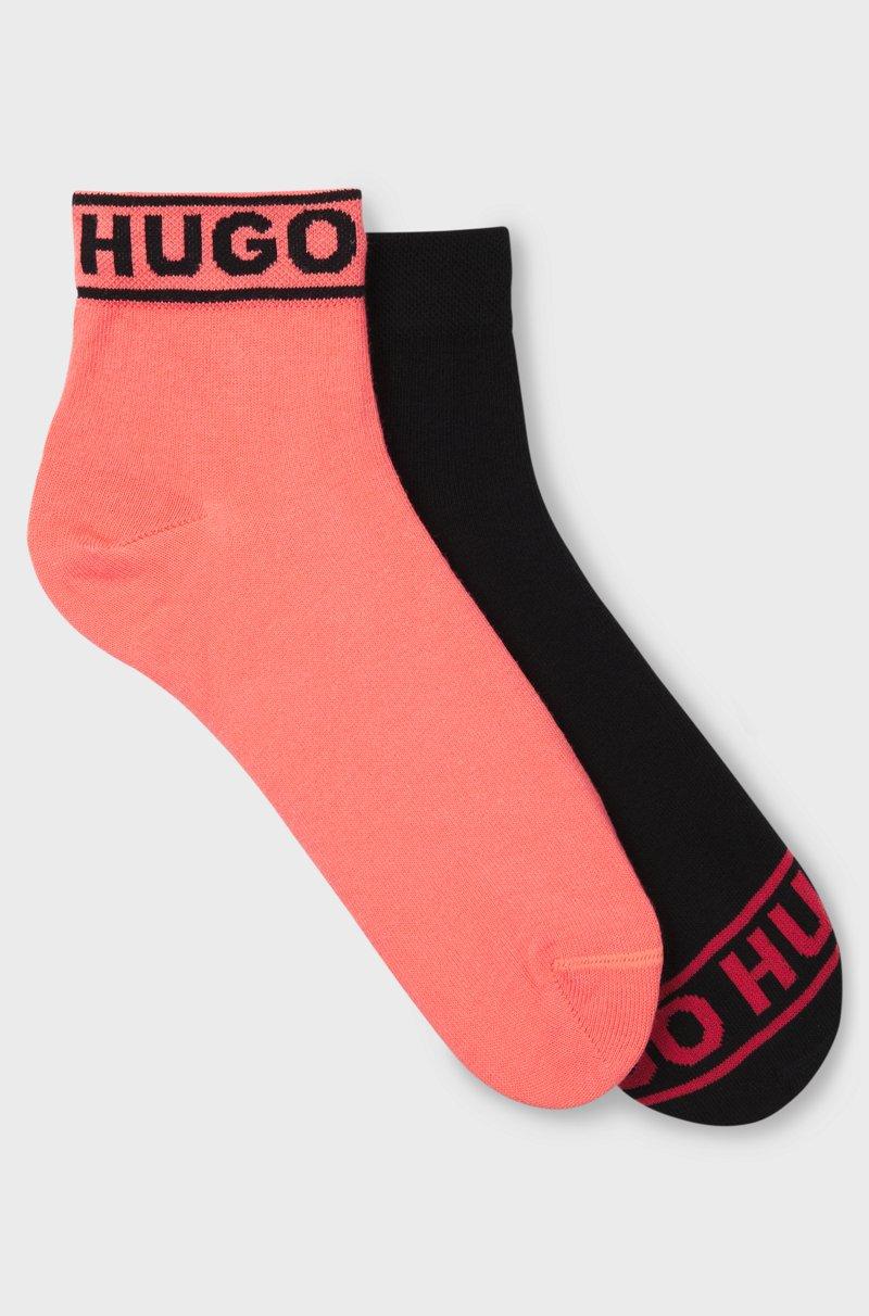 Hugo Boss Paquete de dos pares de calcetines cortos con detalle de logo