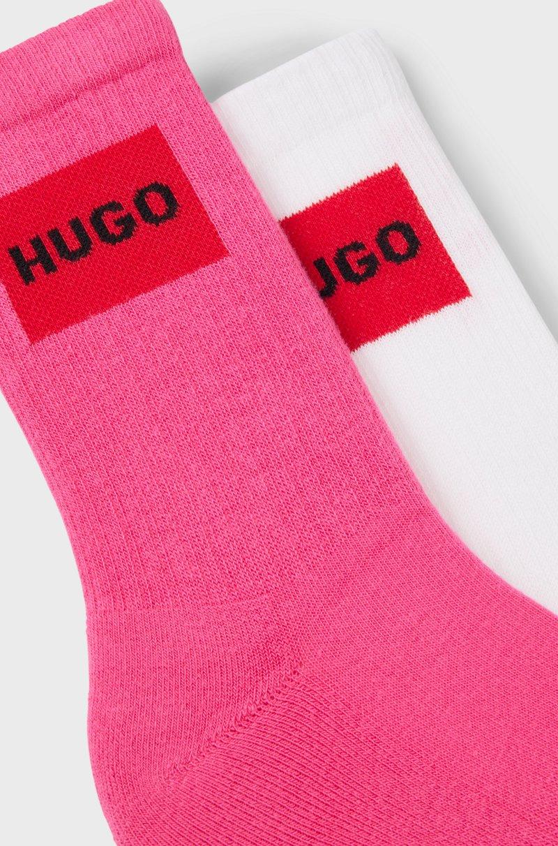 Hugo Boss Paquete De Dos Pares De Calcetines Cortos Con Logos Rojos