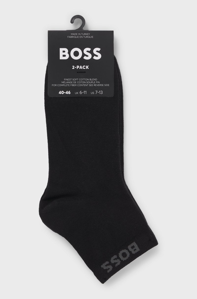 Hugo Boss Paquete De Dos Pares De Calcetines Cortos Con Logo En El Remate