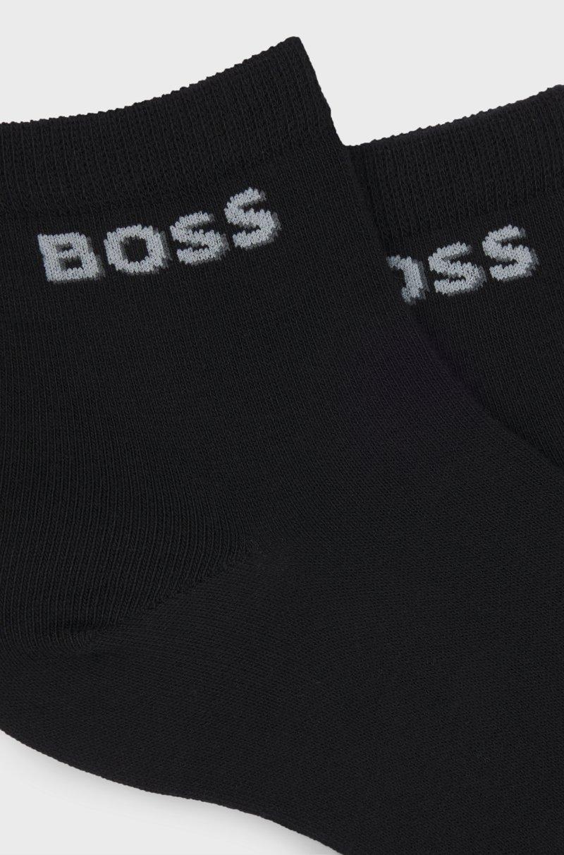 Hugo Boss Paquete De Dos Pares De Calcetines Cortos De Algodón Con Logos